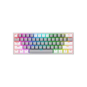 Teclado Gamer Redragon Fizz Pro Wireless Spanish K616 Rgb Gw Grey White