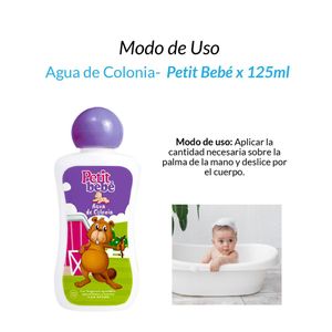 Agua de Colonia Petit Bebé x 125ml 2 Unidades
