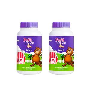 Talco Petit Bebé x 70 Gramos 2 Unidades