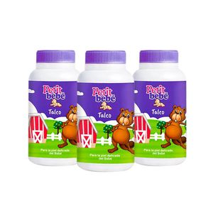 Talco Petit Bebé x 70 Gramos 3 Unidades