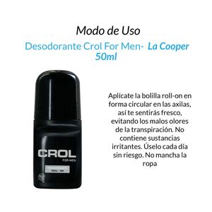 Desodorante Crol For Men x 50 ml 2 Unidades