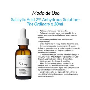 Salicylic Acid 2 Anhydrous Solution The Ordinary 30ml