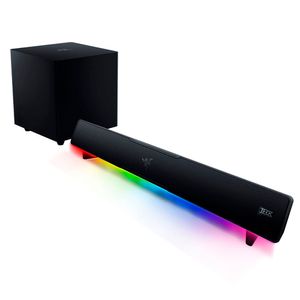 Parlante Razer Leviathan V2 Sound Bar SW BT THX Chroma, negro