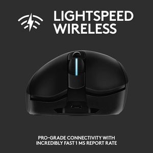 Mouse Logitech  G703 HERO Wireless Gaming Lightspeed 16K PowerPlay Lightsync RGB - 910-005638