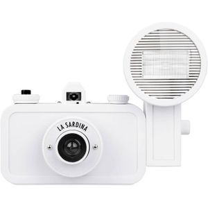 Cámara Lomography La Sardina DIY White Edition con Flash