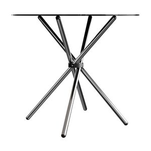 Mesa de Comedor Nodos Vidrio Marmoleada 2 Personas Bonno
