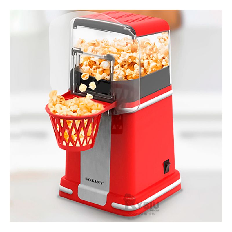 Máquina de popcorn Rojo