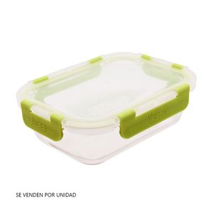 Taper de vidrio Hermético Rectangular 1040ml Keep