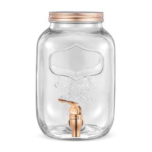 Dispensador de Vidrio Holstein Rose Gold 4L