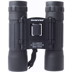Binoculares Compactos Recubiertos de Goma Humvee 10X25 Negro