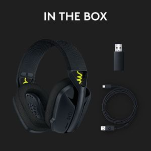 Auriculares Inalámbricos Gaming Logitech G G435 Negro Amarillo