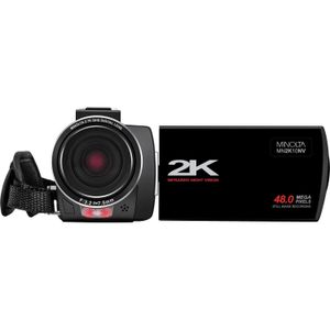 Cámara de Video de Visión Nocturna Minolta Mn2K10Nv 2.7K Ultra Hd 48Mp Negra