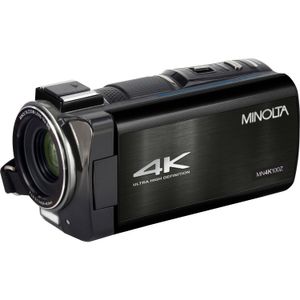 Cámara de Video Minolta Mn4K100Z Uhd 4K con Zoom Óptico de 10X Negro