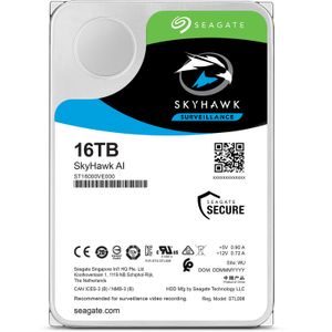 Disco Duro de Vigilancia Interno Seagate Skyhawk Ai de 16Tb Sata Iii 7200 Rpm Oem de 3.5