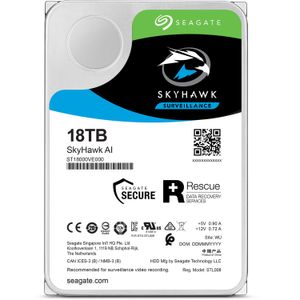 Disco Duro de Vigilancia Interno Seagate Skyhawk Ai de 18Tb Sata Iii 7200 Rpm Oem de 3.5