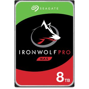 Disco Duro Interno Nas Seagate Ironwolf Pro de 8Tb 7200 Rpm Sata Iii 3.5 Cmr Oem Paquete de 4