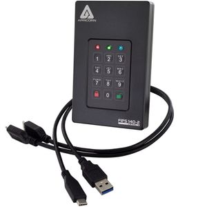 Disco Duro Portátil Encriptado Apricorn Aegis Fortress L3 de 2Tb