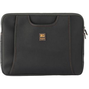 Funda de Neopreno Ultra Delgada Ruggard con Asas para Laptops de 15 16 Negro Naranja