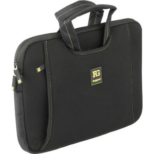 Funda de Neopreno Ultra Delgada Ruggard con Asas para Laptops y Tablets de 12 14 Negro Amarillo