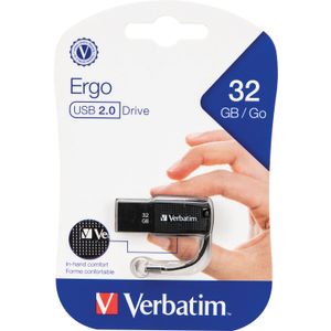 Memoria Usb Verbatim Ergo de 32Gb 2.0 Negra