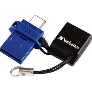 Memoria Usb Verbatim Store N Go Dual de 32Gb Usb 3.0 Tipo a y Tipo C