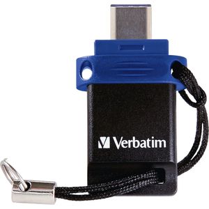 Memoria Usb Verbatim Store N Go Dual de 32Gb Usb 3.0 Tipo a y Tipo C