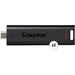 Paquete de 2 Unidades de Kingston Datatraveler Max Usb 3.2 Gen 2 Type C de 256Gb