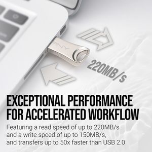 Unidad Flash Pny Elite X Usb 3.2 de 128Gb