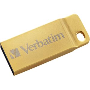 Unidad Flash Usb 3.0 Verbatim Metal Executive de 64Gb Dorado