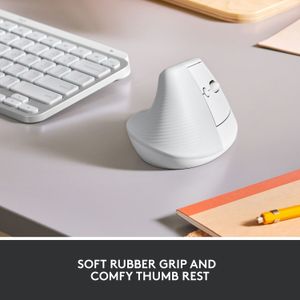 Mouse Inalámbrico Ergonómico Vertical Logitech Lift Blanco