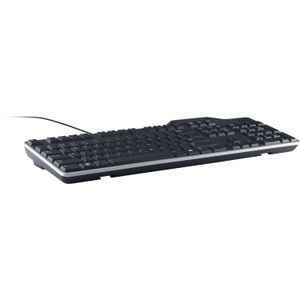 Teclado con Cable Dell Kb813 con Lector de Tarjetas Inteligentes Negro y Plateado