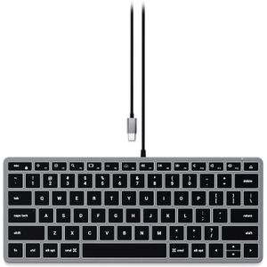 Teclado con Cable Retroiluminado Satechi Slim W1 Gris Espacial