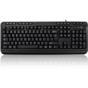 Teclado Multimedia Adesso Easytouch 132 con Hub Usb de 3 Puertos Negro