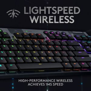 Teclado para Juegos Mecánico Inalámbrico Logitech G G915 Tkl Lightspeed Rgb Gl Linear