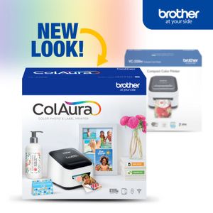 Impresora de Etiquetas y Fotos a Color Compacta Brother Vc 500W