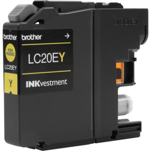 Cartucho de Tinta Amarilla Brother Lc20Ey Inkvestment de Súper Alto Rendimiento