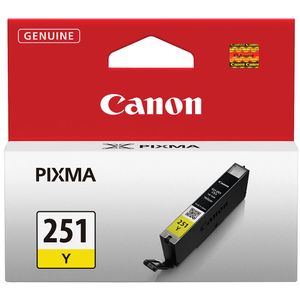 Cartucho de Tinta Amarilla Canon Cli 251Y de Capacidad Estándar
