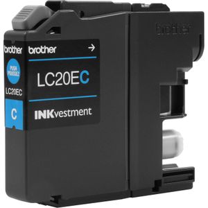 Cartucho de Tinta Cian Brother Lc20Ec Inkvestment de Súper Alto Rendimiento