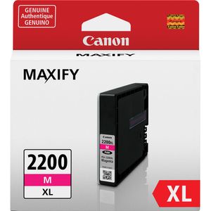 Cartucho de Tinta Pigmentada Canon Pgi 2200 Xl Magenta