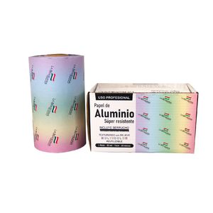 Rollo de Papel aluminio para cabello x 50mt 15cm 20 micras 2 Unidades