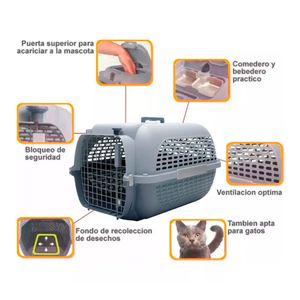 Transportador para Perros Pequeños y Gatos Dog It Voyageur 100 Gris