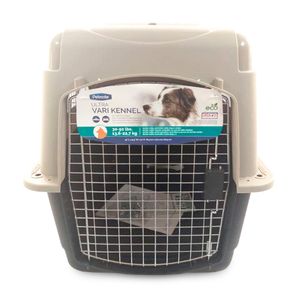 Transportador Vari Kennel Ultra Fashion Negro Crema Petmate ML