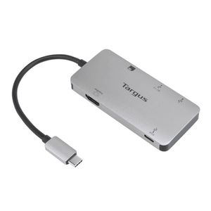 Adaptador Targus USB-C Multi-Port Single Video Adapter and Card Reader 100W PD PassThru - ACA953USZ