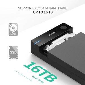 Caja de disco duro externo Ugreen para SATA SSD HDD USB 3.0 a SATA III de 3.5"- 50422