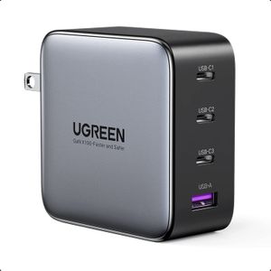 Cargador Ugreen USB-C de 100 W GaN PD 4 Puertos Compatible con IOS Dell XPS - 40737