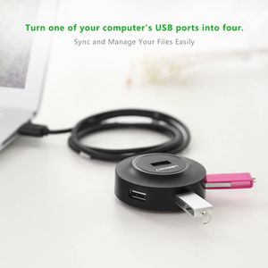 Hub Ugreen de 4 Puertos USB 2.0 Adaptador Portable CR106 - 20277
