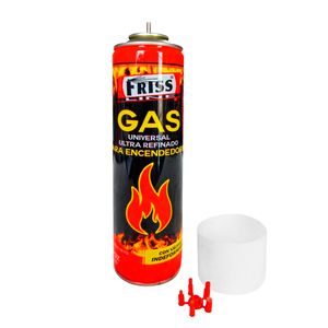 Gas Butano Friss Para Encendedores Soplete con Boquilla 480ml