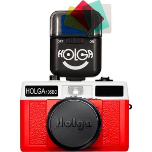 Cámara de Película Holga 135Bc de 35Mm con Bordes Torcidos y Flash de 12Mcf