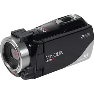 Cámara de Video con Visión Nocturna Minolta Mn220Nv Full Hd con Zoom Digital de 16X Negro