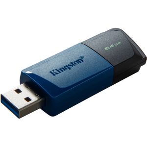 Pack de 3 Unidades de Kingston Datatraveler Exodia M Usb 3.2 Gen 1 Flash Drive de 64Gb Azul